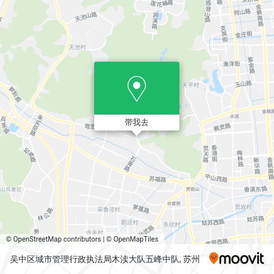 吴中区城市管理行政执法局木渎大队五峰中队地图