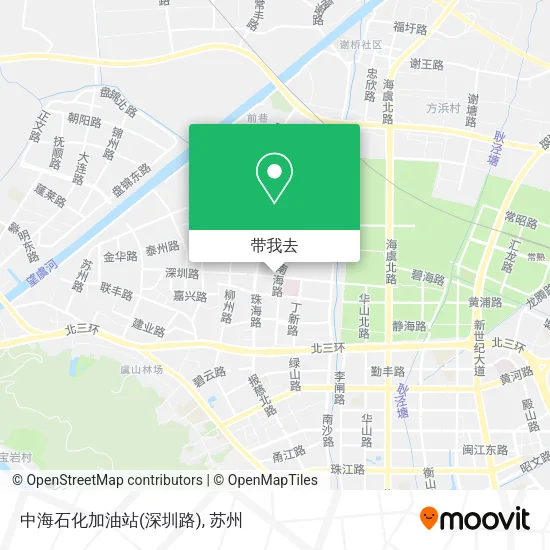 中海石化加油站(深圳路)地图