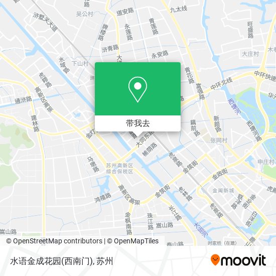 水语金成花园(西南门)地图