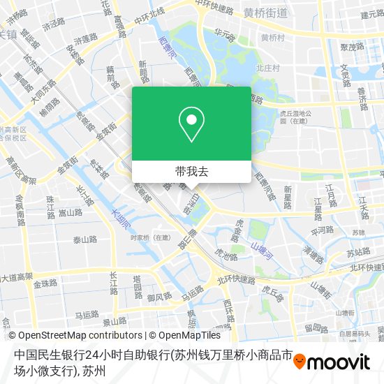 中国民生银行24小时自助银行(苏州钱万里桥小商品市场小微支行)地图