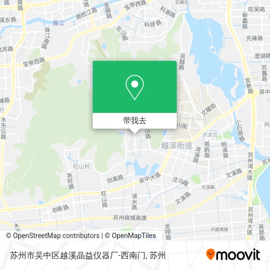 苏州市吴中区越溪晶益仪器厂-西南门地图