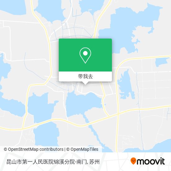 昆山市第一人民医院锦溪分院-南门地图