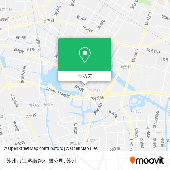 苏州市江塑编织有限公司地图