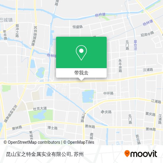 昆山宝之特金属实业有限公司地图