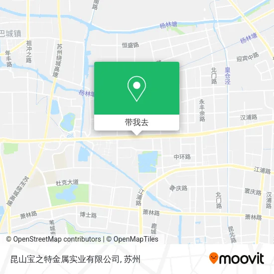 昆山宝之特金属实业有限公司地图