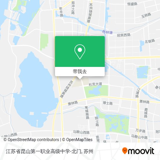 江苏省昆山第一职业高级中学-北门地图