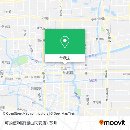 可的便利店(昆山民安店)地图