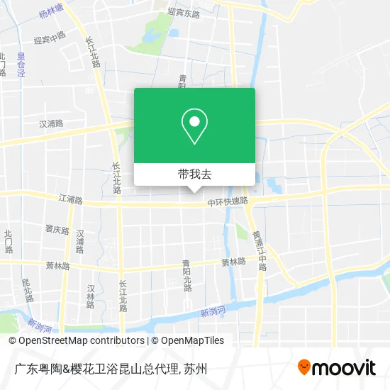 广东粤陶&樱花卫浴昆山总代理地图
