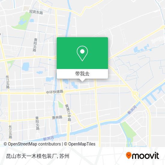 昆山市天一木模包装厂地图