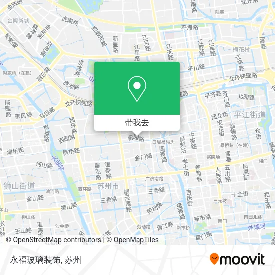永福玻璃装饰地图
