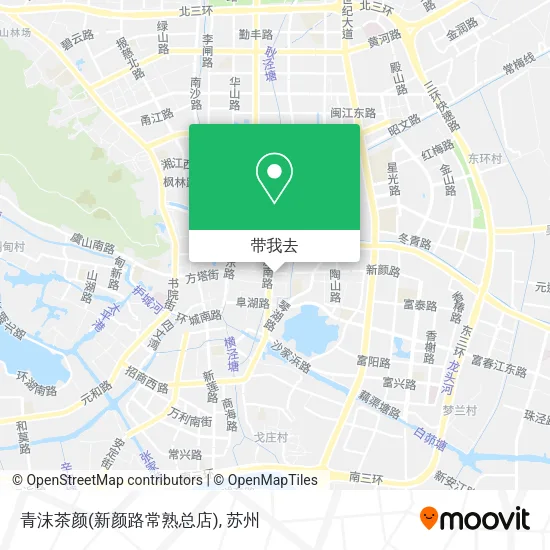 青沫茶颜(新颜路常熟总店)地图