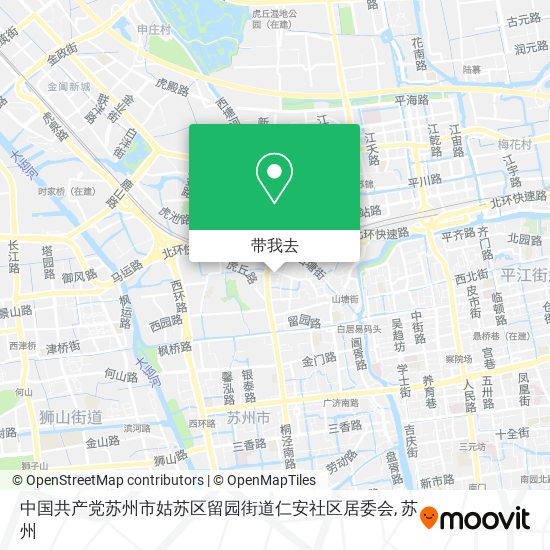 中国共产党苏州市姑苏区留园街道仁安社区居委会地图