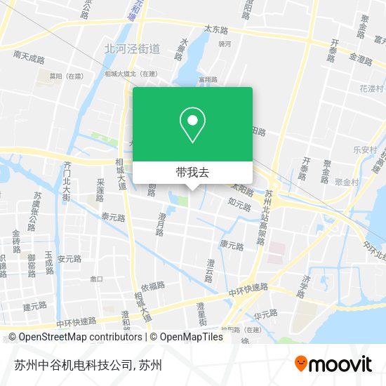 苏州中谷机电科技公司地图