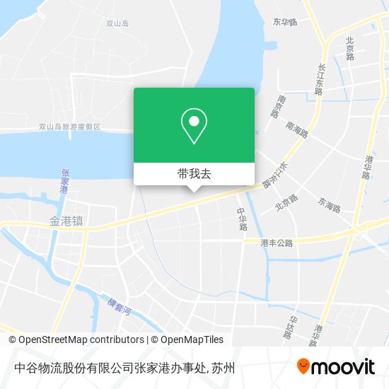 中谷物流股份有限公司张家港办事处地图