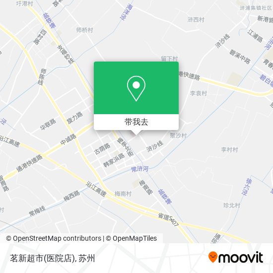 茗新超市(医院店)地图