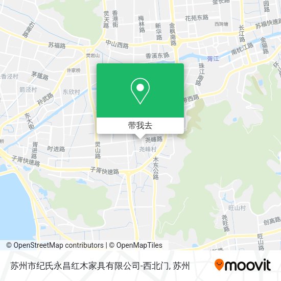 苏州市纪氏永昌红木家具有限公司-西北门地图