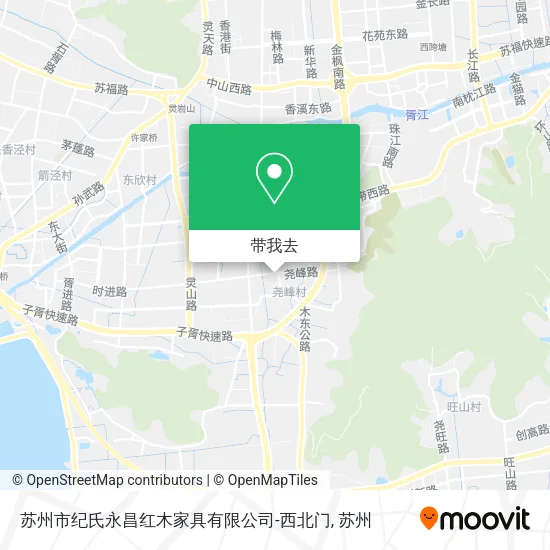 苏州市纪氏永昌红木家具有限公司-西北门地图