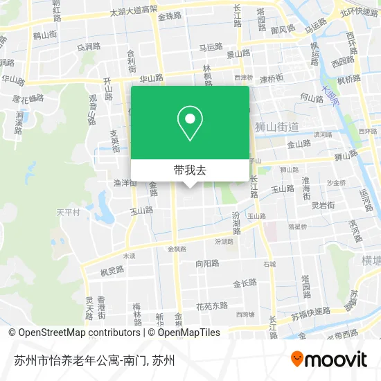 苏州市怡养老年公寓-南门地图