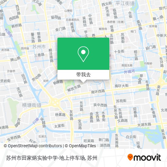 苏州市田家炳实验中学-地上停车场地图