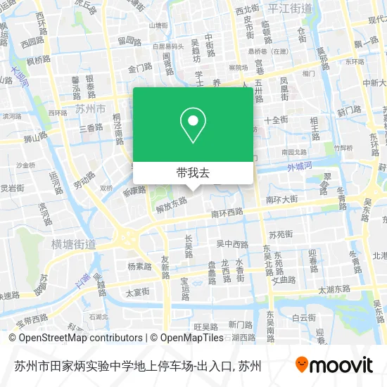 苏州市田家炳实验中学地上停车场-出入口地图