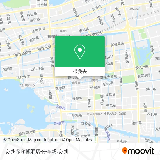 苏州希尔顿酒店-停车场地图