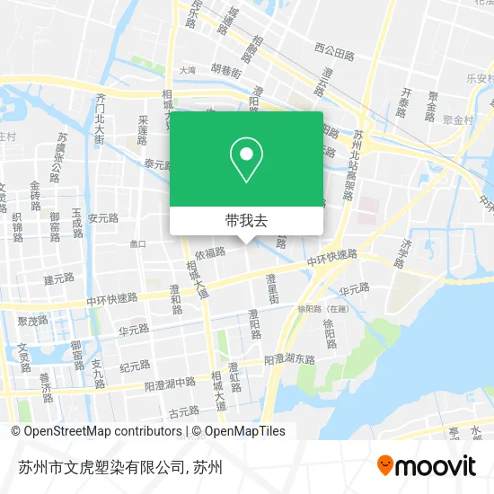 苏州市文虎塑染有限公司地图