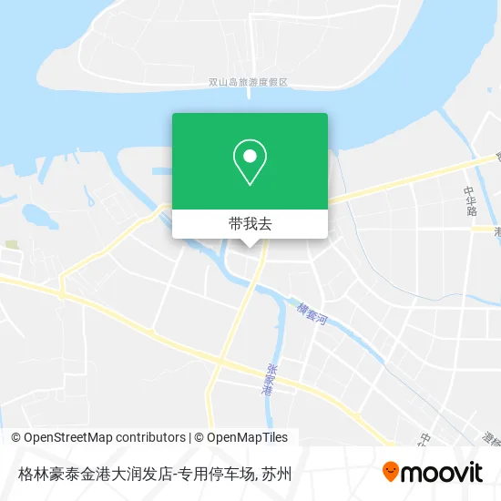 格林豪泰金港大润发店-专用停车场地图