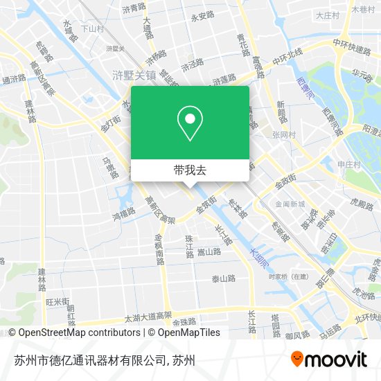苏州市德亿通讯器材有限公司地图