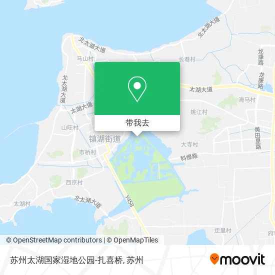 苏州太湖国家湿地公园-扎喜桥地图