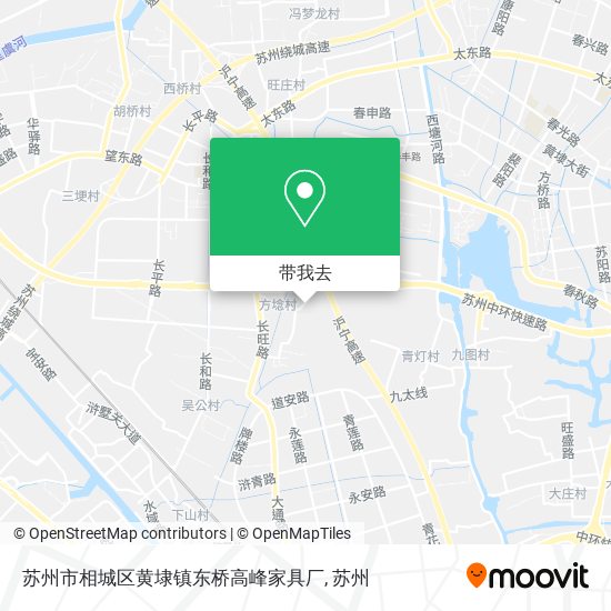 苏州市相城区黄埭镇东桥高峰家具厂地图