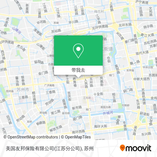 美国友邦保险有限公司(江苏分公司)地图