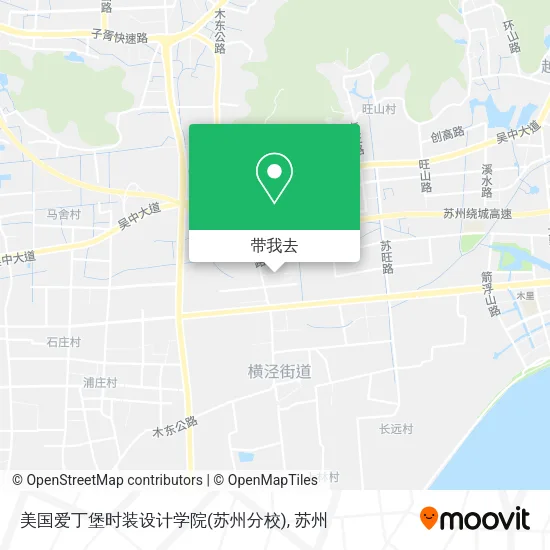 美国爱丁堡时装设计学院(苏州分校)地图