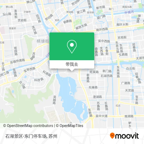石湖景区-东门停车场地图
