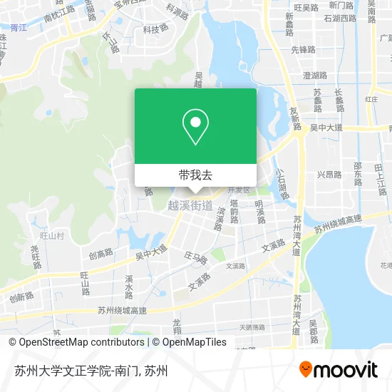 苏州大学文正学院-南门地图