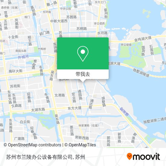 苏州市兰陵办公设备有限公司地图