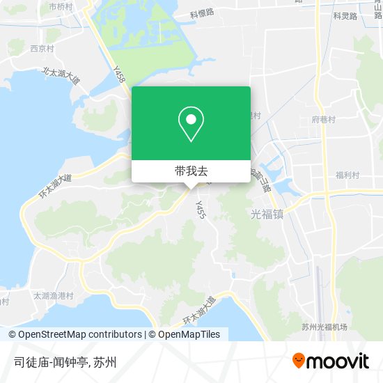 司徒庙-闻钟亭地图