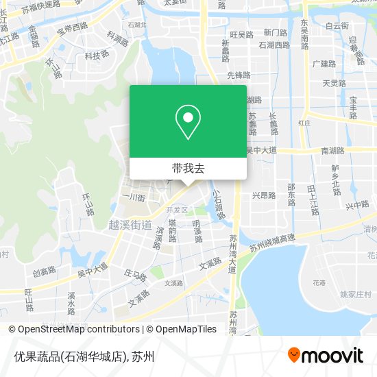 优果蔬品(石湖华城店)地图