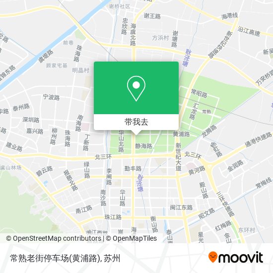 常熟老街停车场(黄浦路)地图