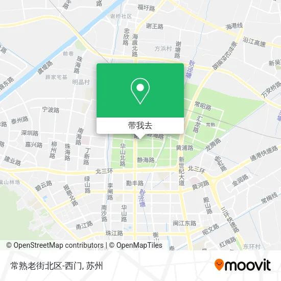 常熟老街北区-西门地图