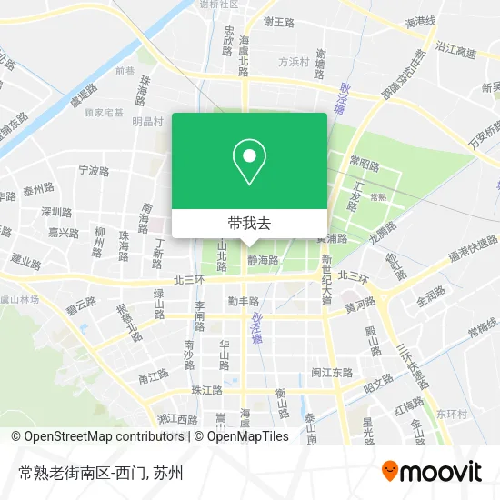 常熟老街南区-西门地图