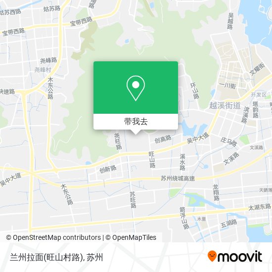 兰州拉面(旺山村路)地图