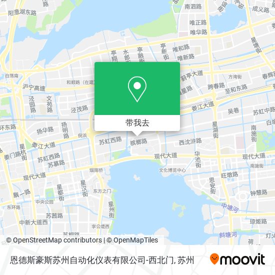 恩德斯豪斯苏州自动化仪表有限公司-西北门地图