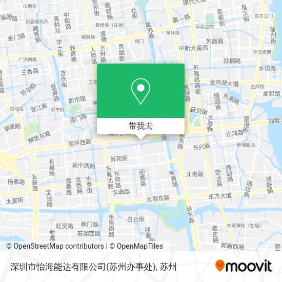 深圳市怡海能达有限公司(苏州办事处)地图