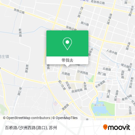 百桥路/沙洲西路(路口)地图