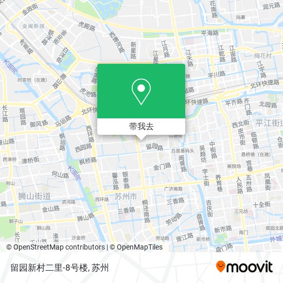 留园新村二里-8号楼地图