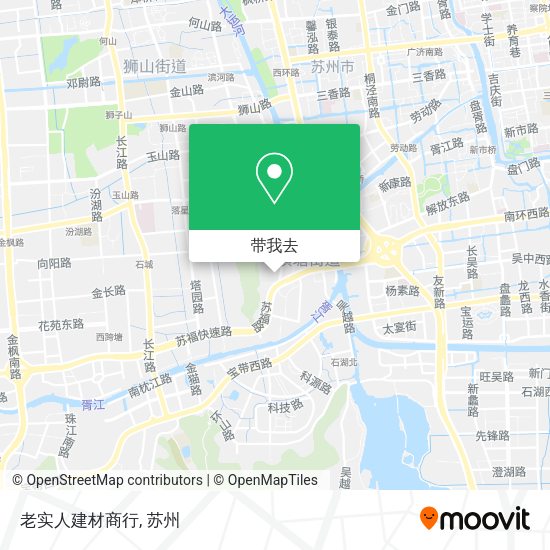 老实人建材商行地图