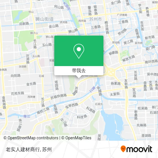 老实人建材商行地图