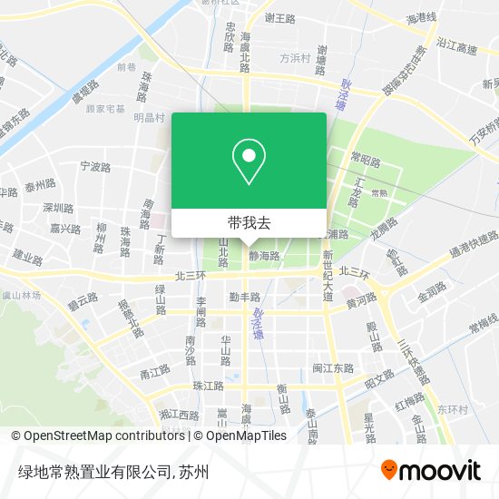 绿地常熟置业有限公司地图