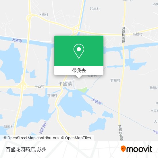 百盛花园药店地图