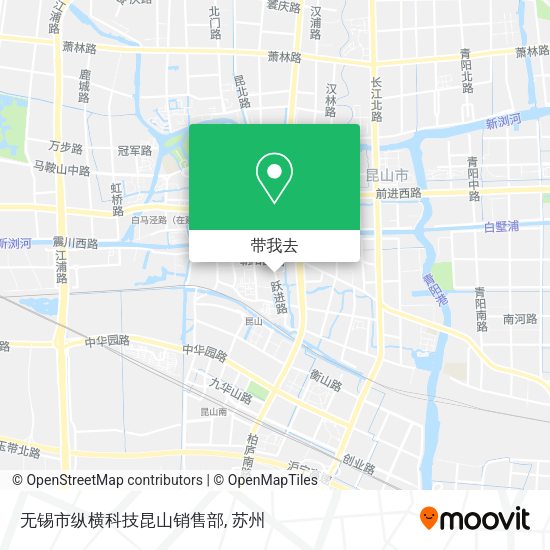 无锡市纵横科技昆山销售部地图
